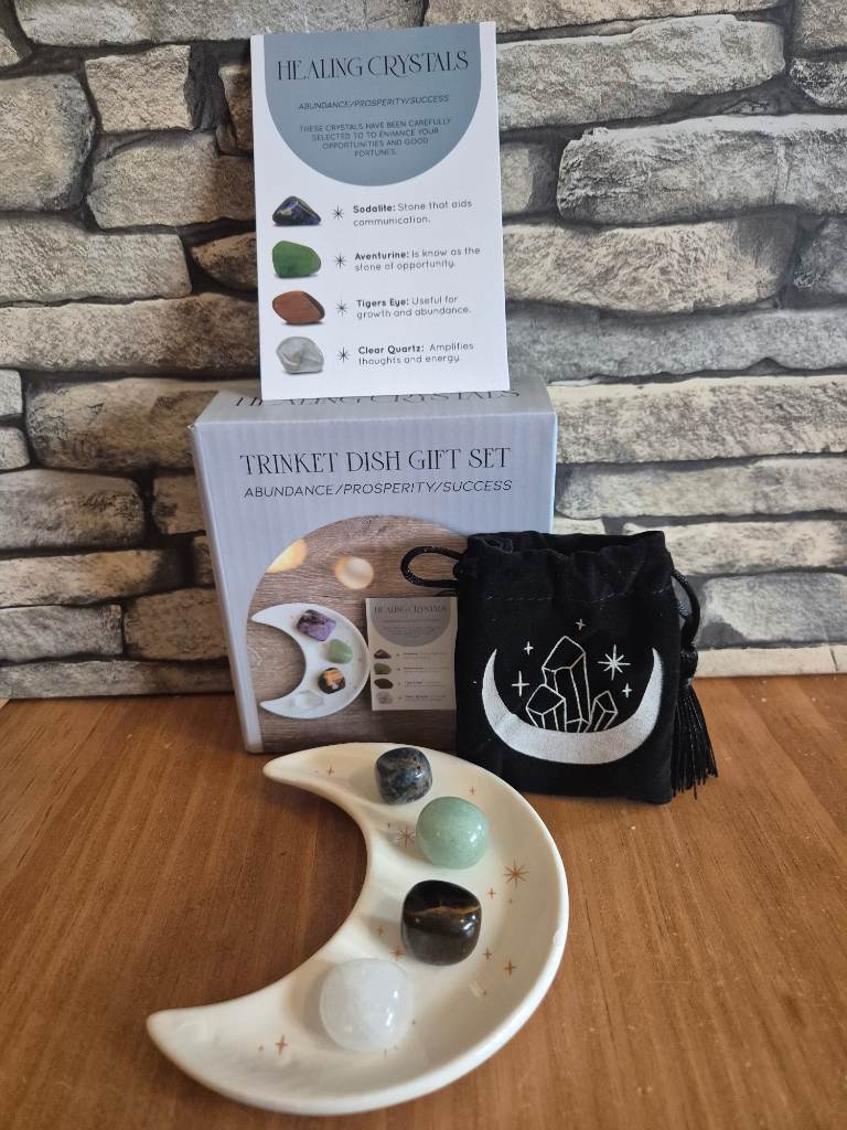 Crystals Moon Dish Set