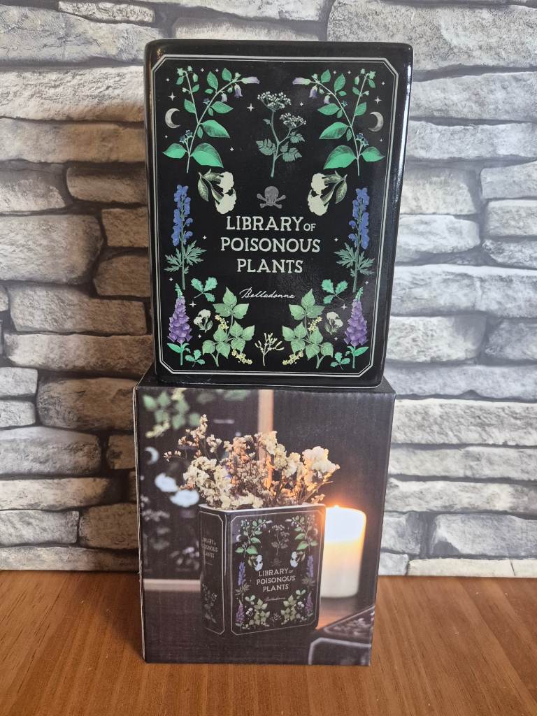 Poison Plants Book Style Vase