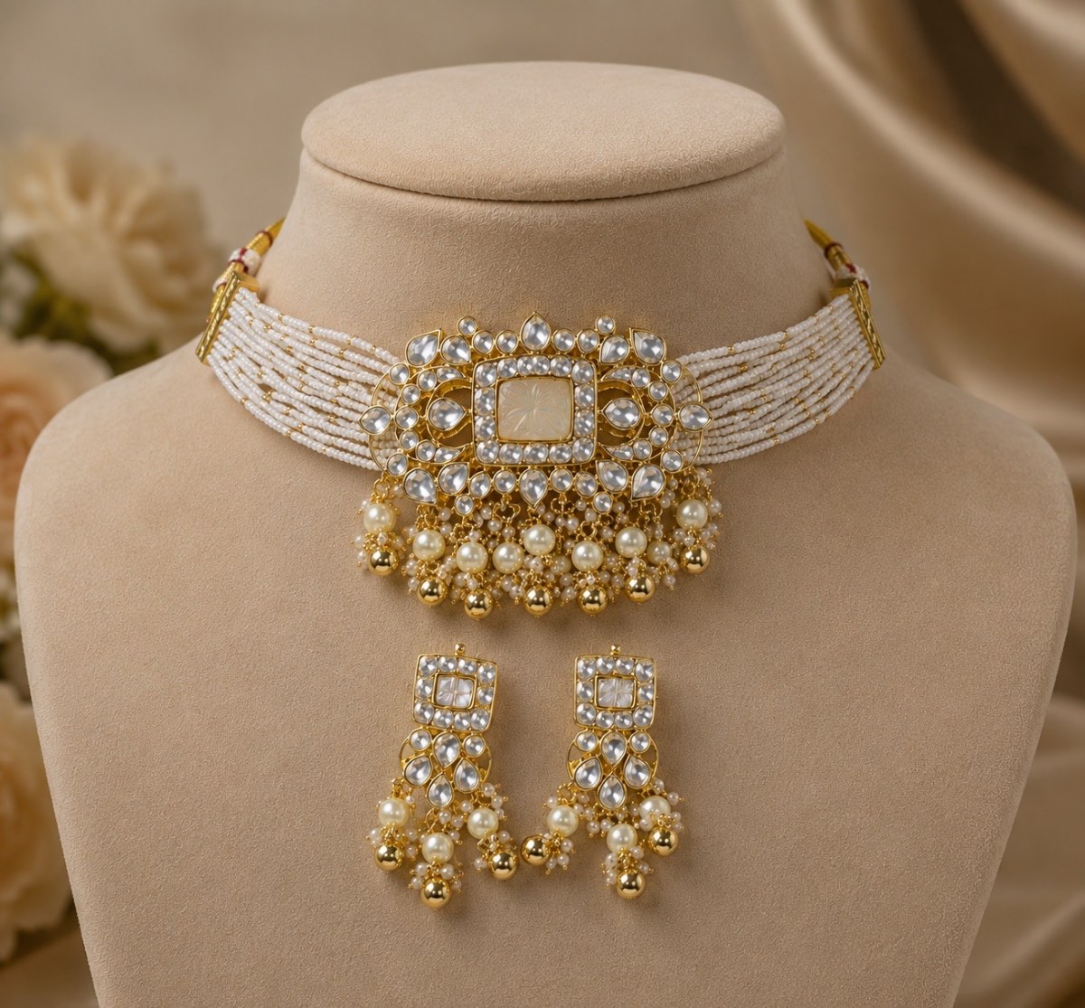 Pacchi Kundan choker set
