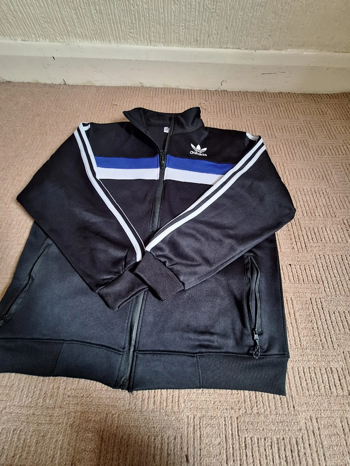 Black adidas tracksuit