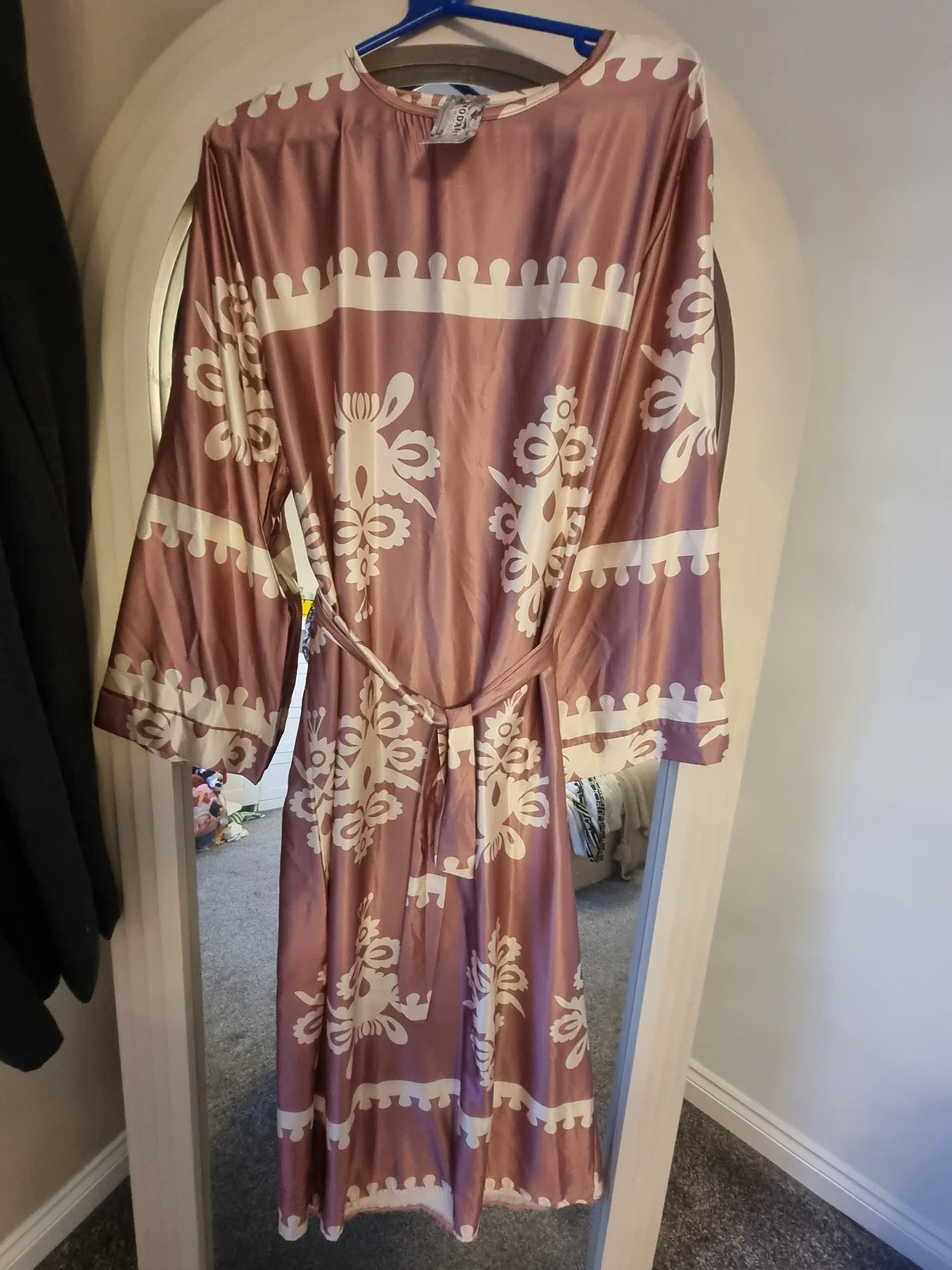 BNWT Lovely pink maxi silk dress