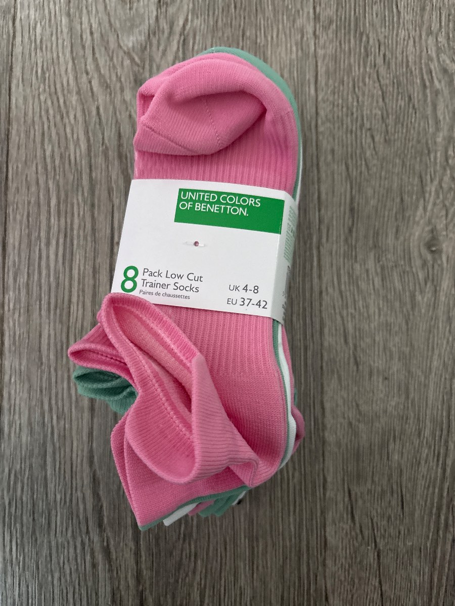 United Colors of Benetton ladies trainer socks 8 pack