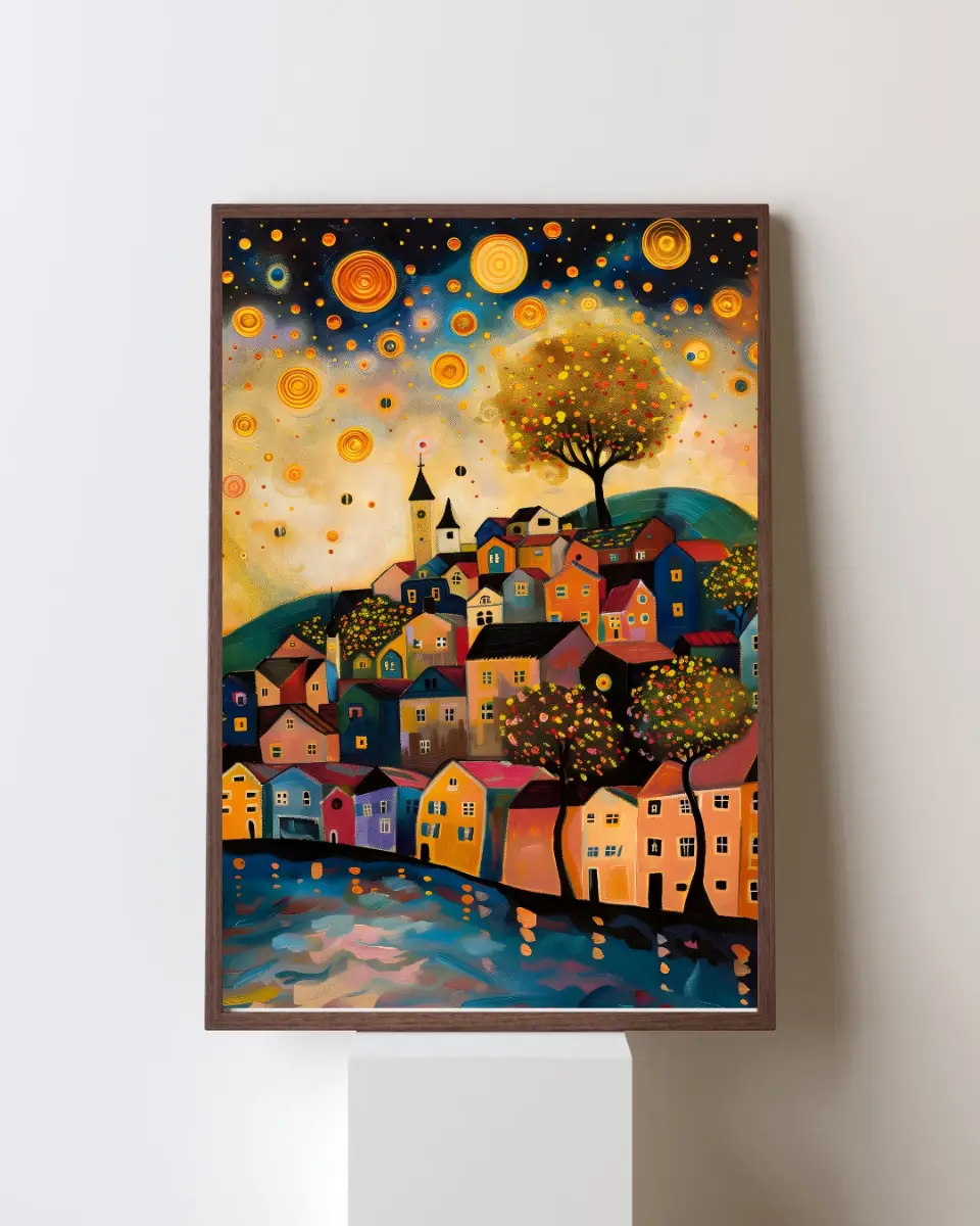 Gustav Klimt Inspired A4 Print Unframed