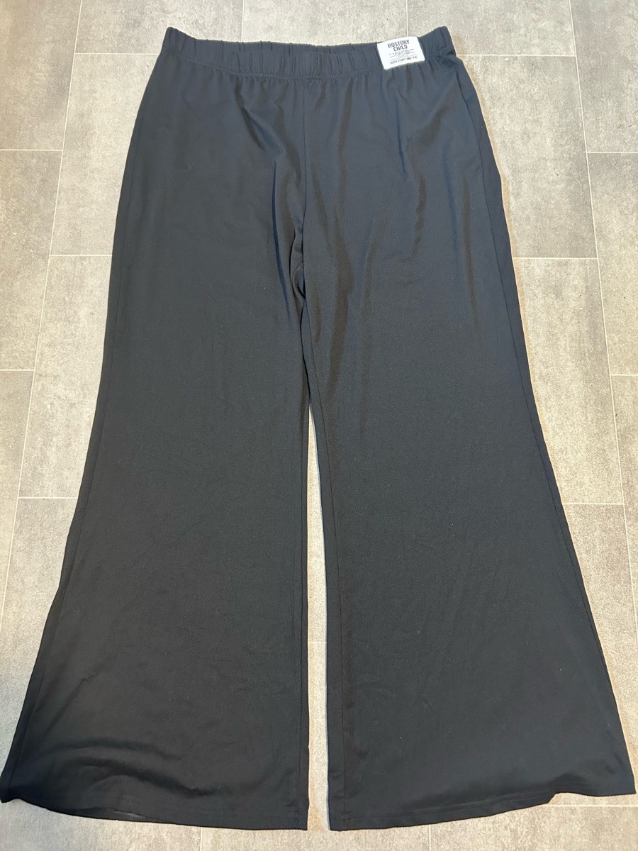 Shein rostary child baggy leg black leggings style trousers