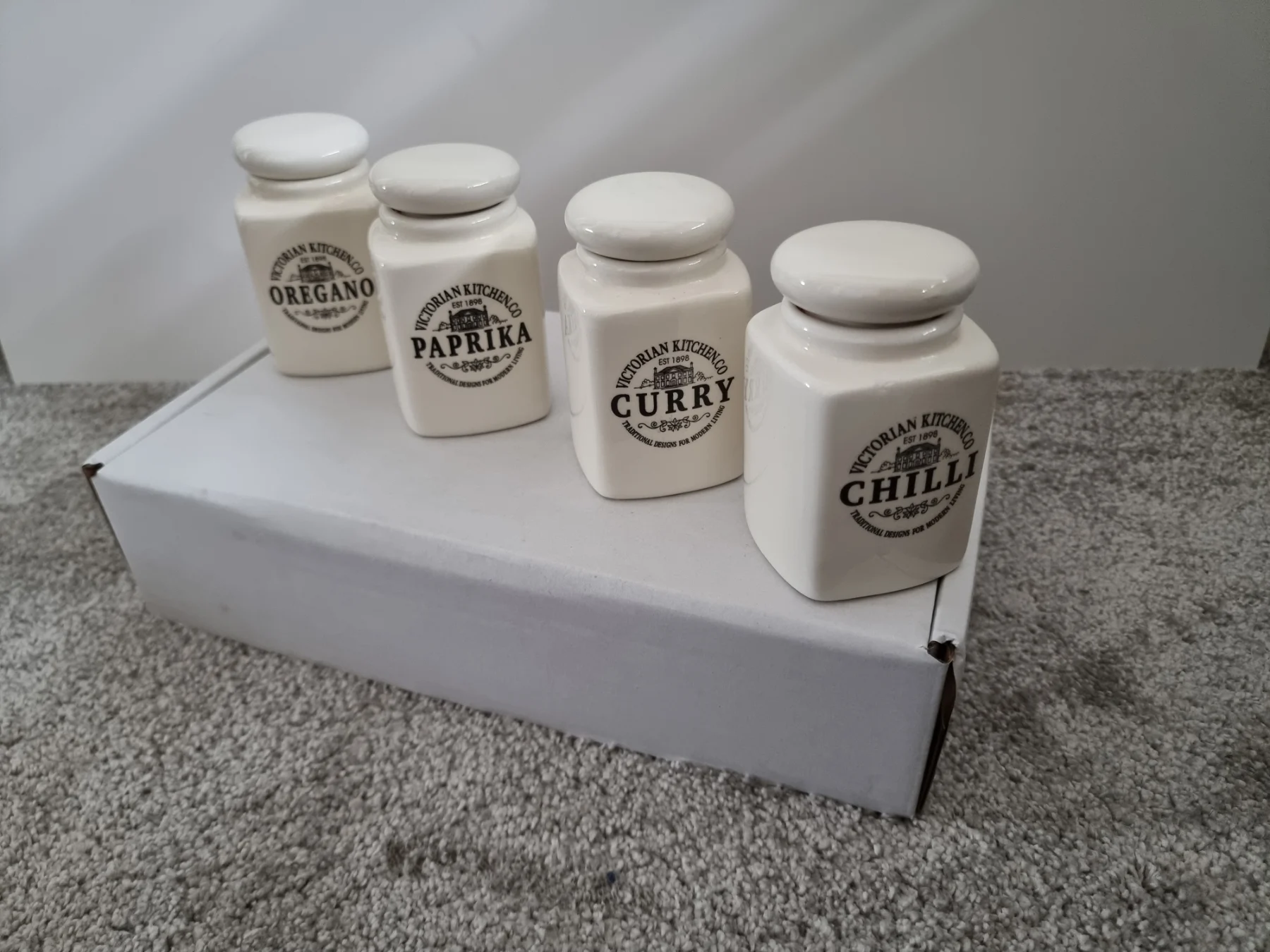 Victorian Kitchen Co spice jars