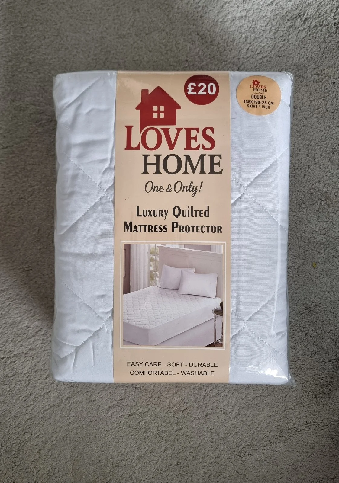 Quilted Double Mattress Protector