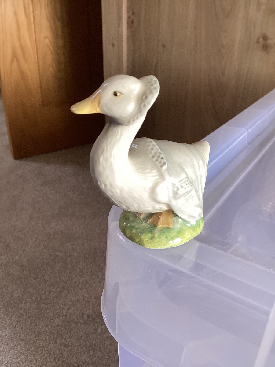 Rebeccah Puddle-Duck Royal Albert  Beatrix Potter Ceramic Figurine 1981