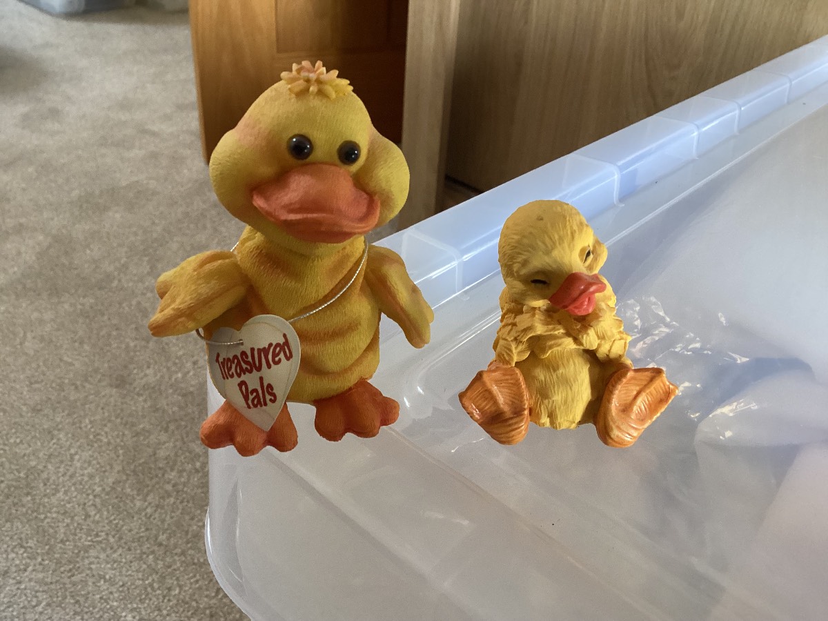 Treasured Pals Cute Splash Yellow Duck  plus a smaller cute Yellow Duck from Shudehill Giftware