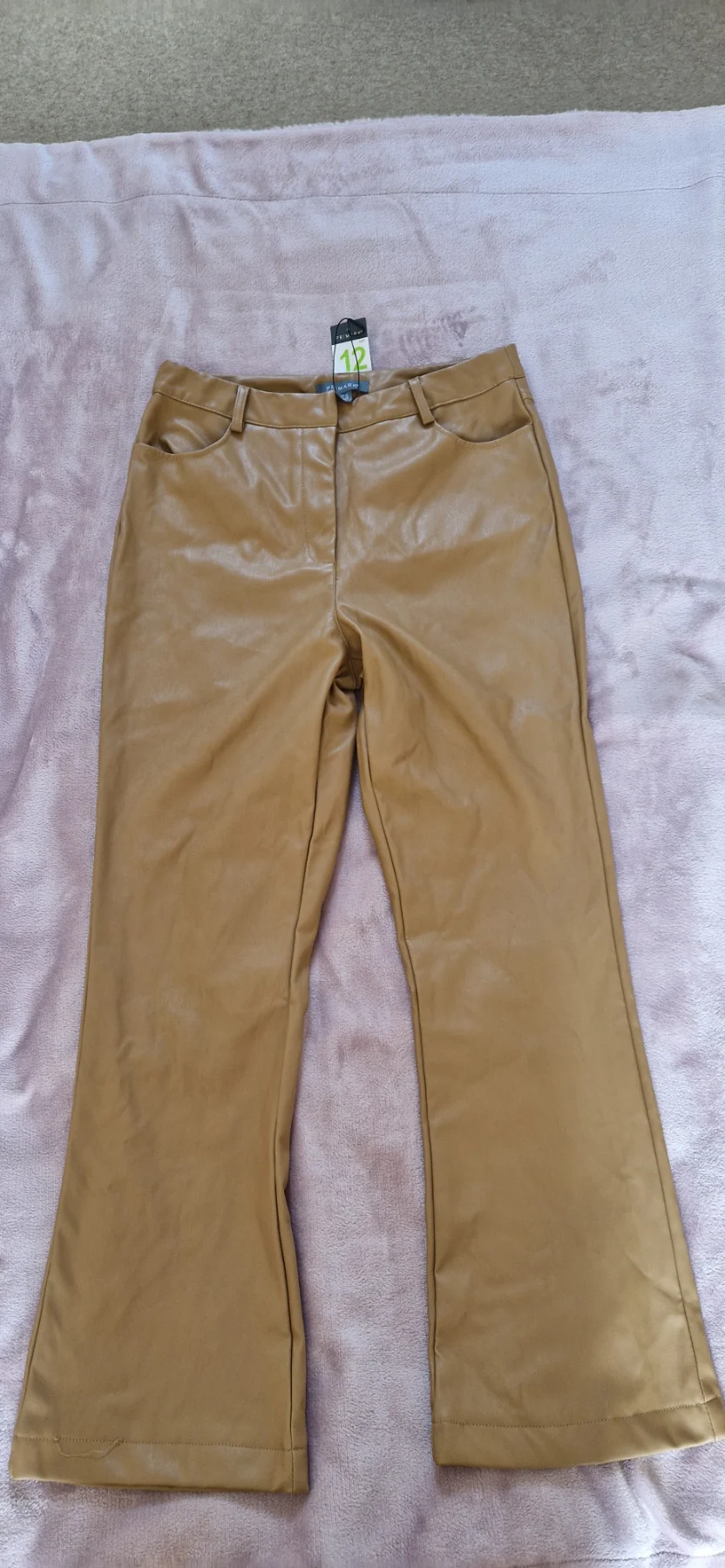 Primark Pu leather bootcut trousers size 12