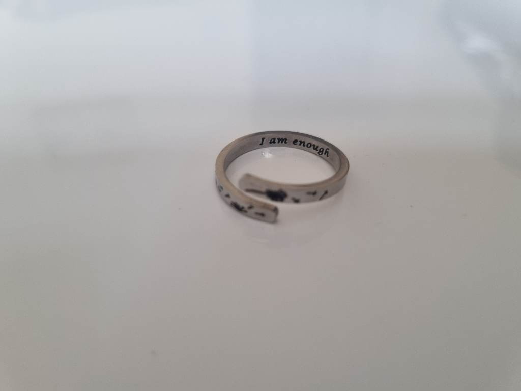 Adjustable mental health ring