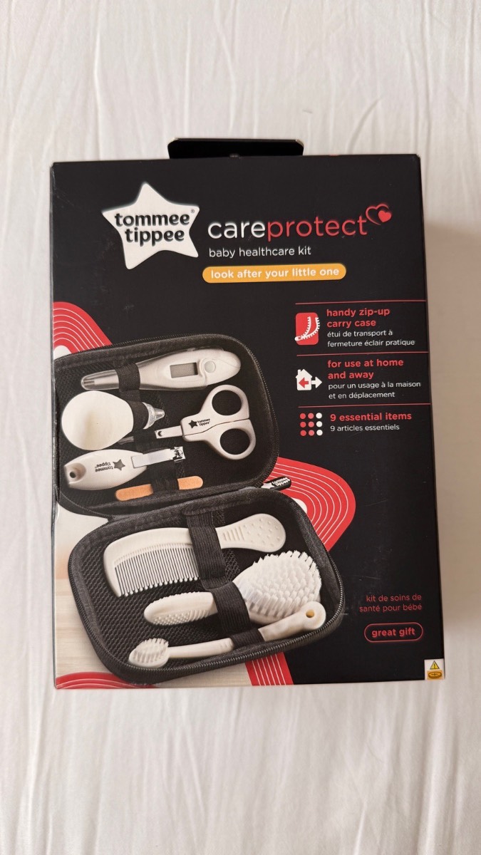 Tommee Tippee Care Protect Baby Healthcare Kit – New & Sealed – 9 Piece Grooming Set