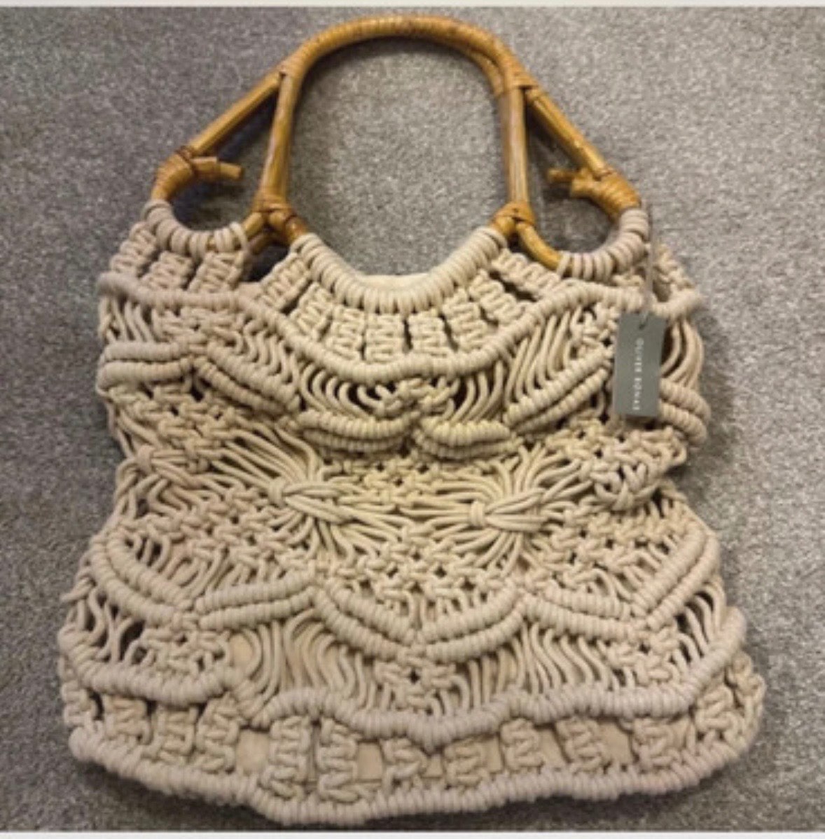 Oliver Bonas woven handbag