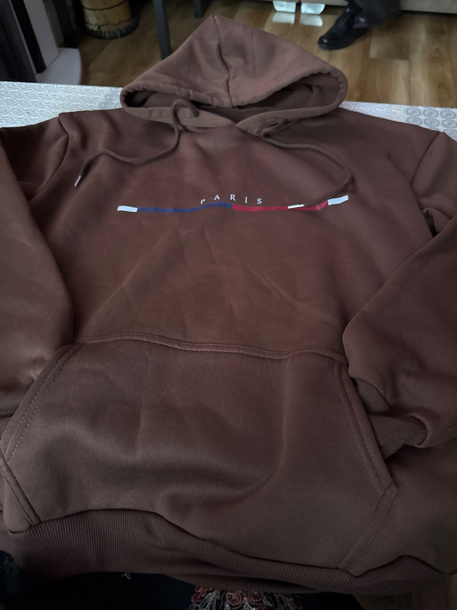 Small size men’s hoodie brown