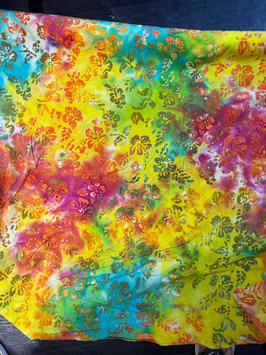 3 meter floral batik  cotton fabric 45”wide