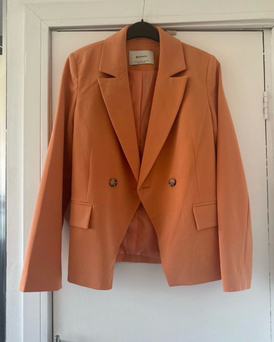 Stradivarius orange / coral blazer size M