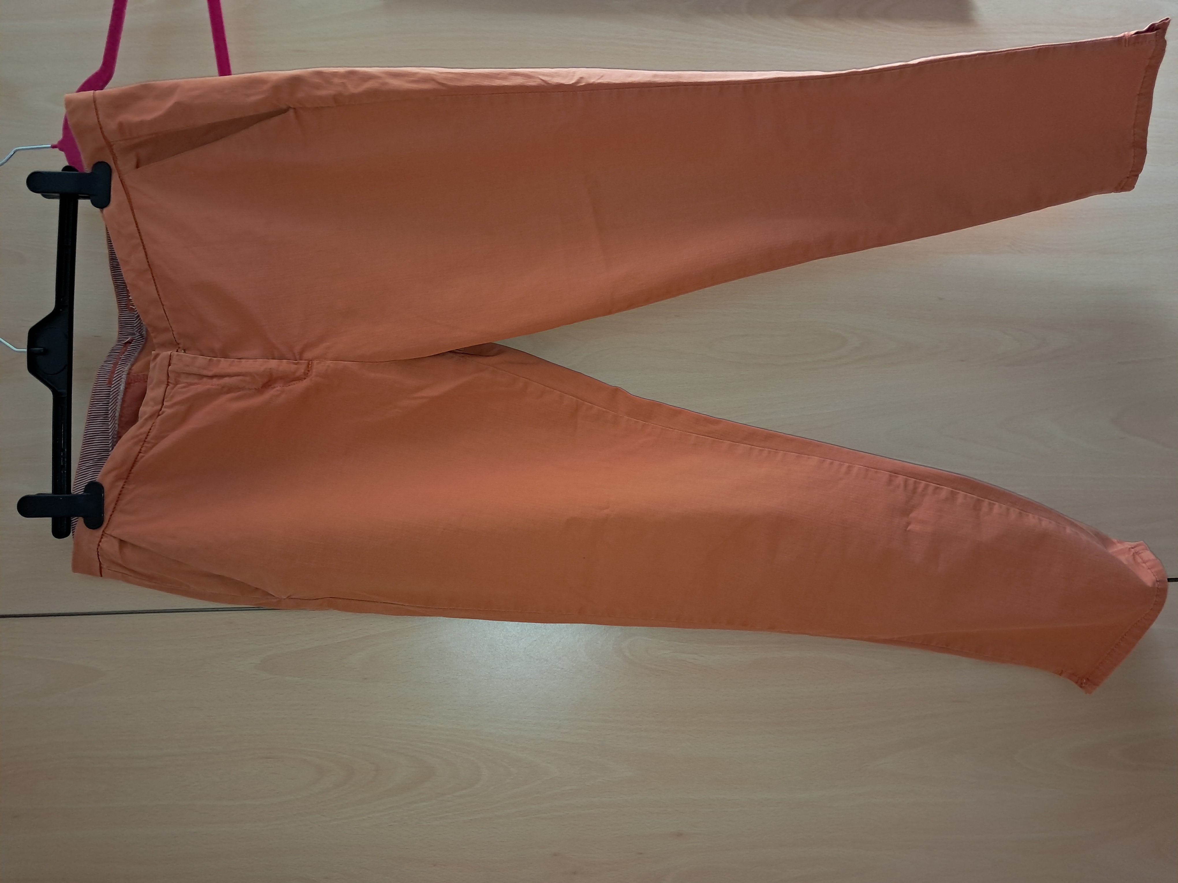 Seasalt Pine Haven  ankle length Trousers 97% Cotton UK 16 burnt orange