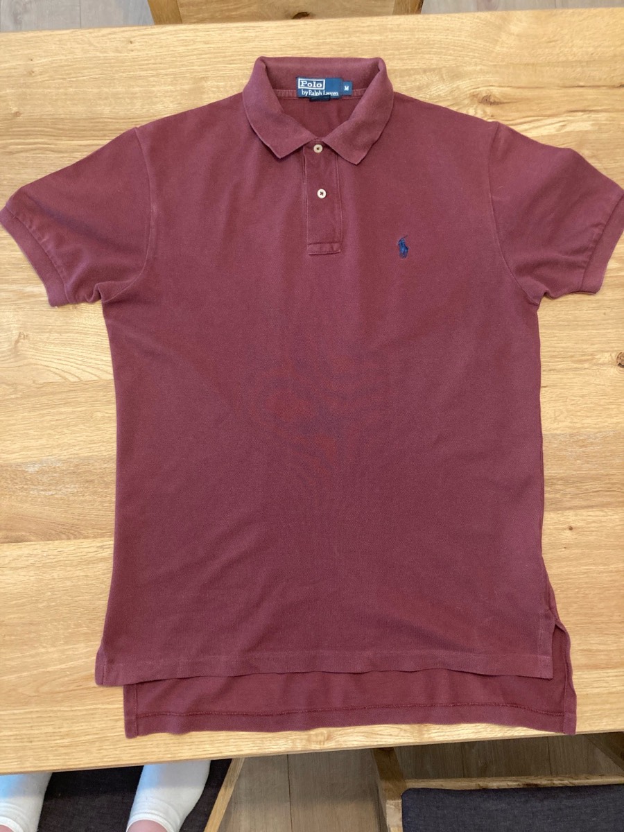 Men’s burgandy Ralph Lauren polo shirt