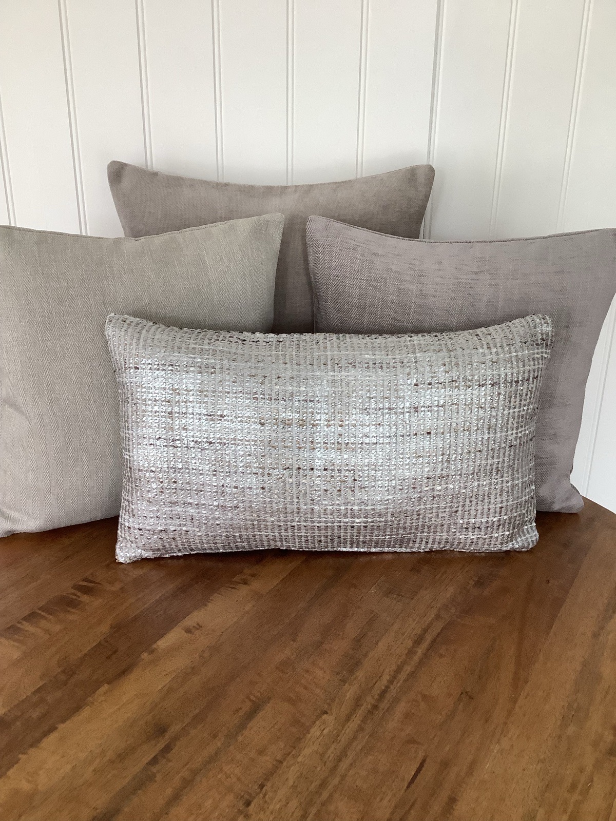 Cushion bundle in a mix of greys and beige