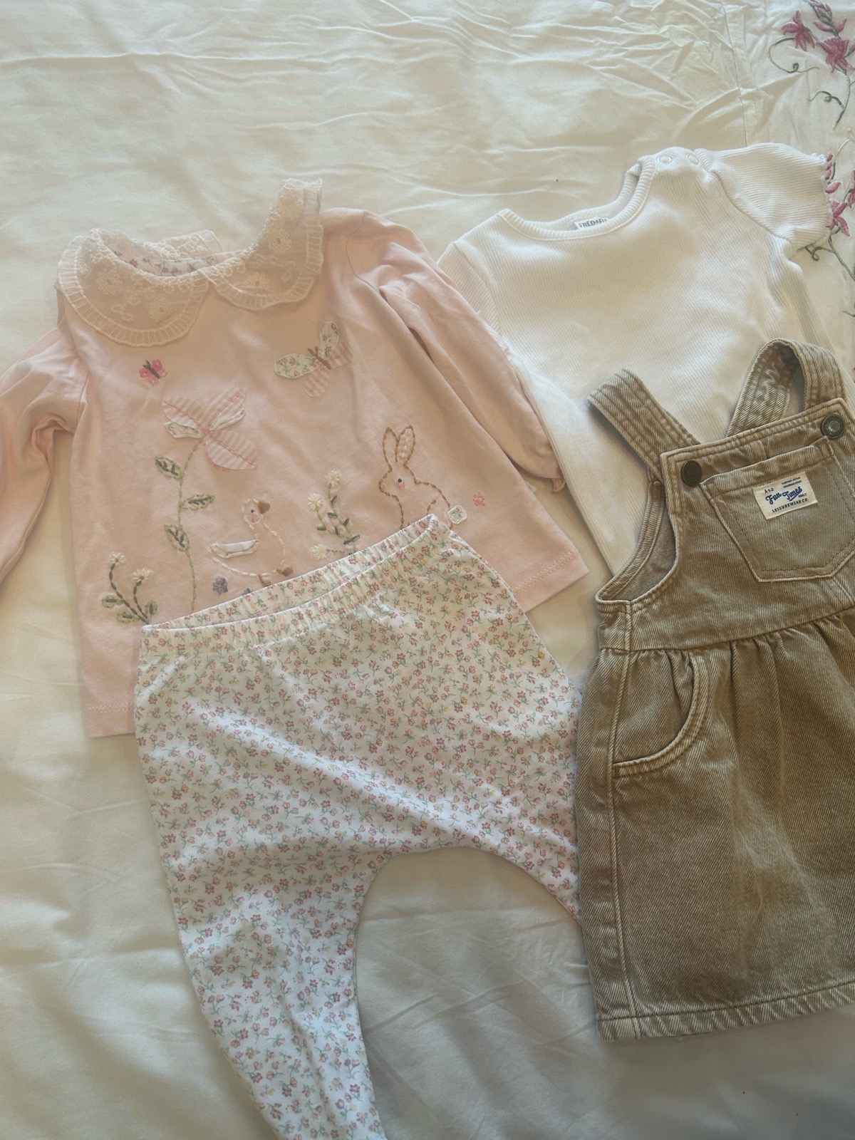 Bundle of Next and F&F Baby Girls Outfits 3-6 Like New Condition