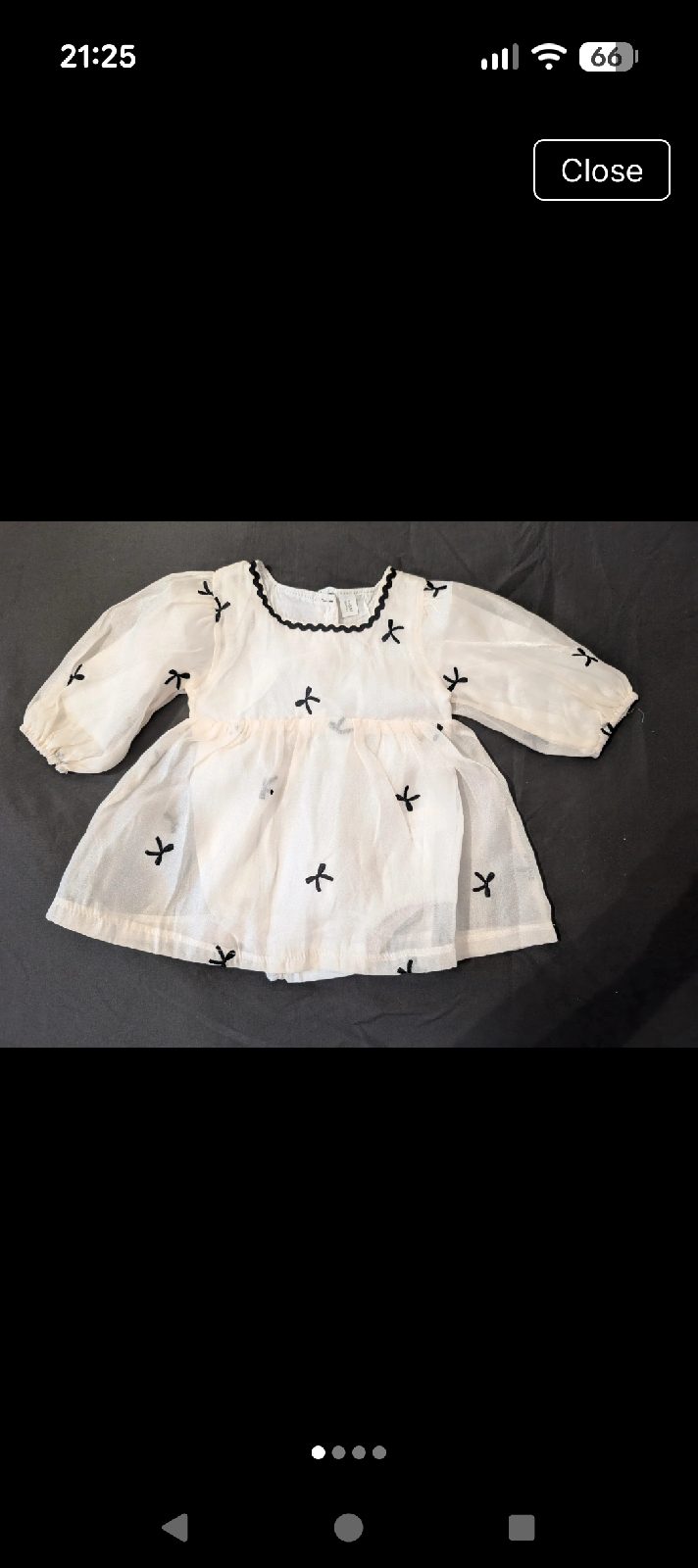 Baby girls occasion dress 3-6 months, never worn