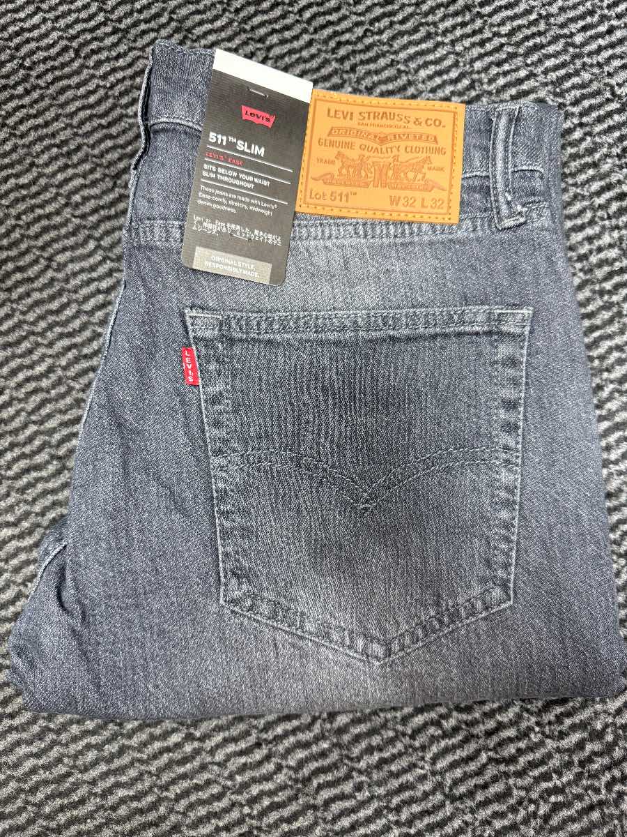 Levis 511 mens Slim fit jeans Grey W32/L32 Brand new with tags