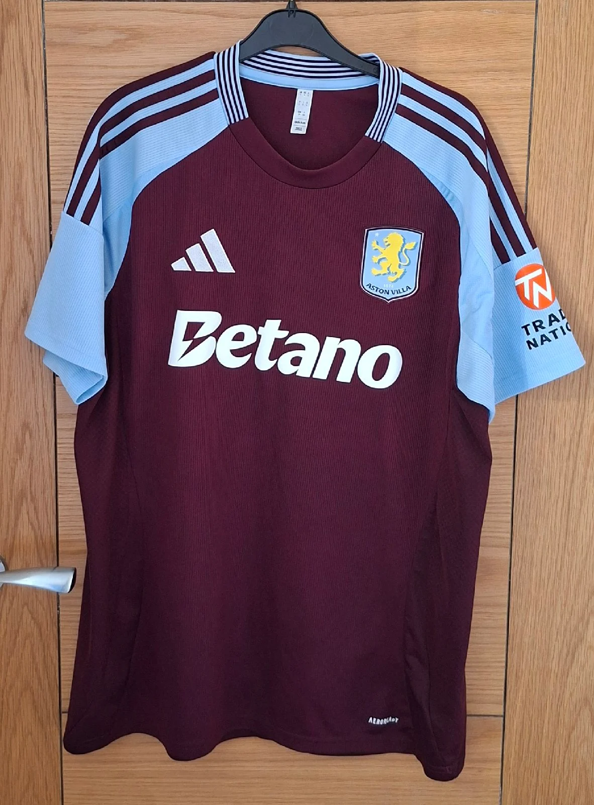 Aston Villa Adidas 24/25 Home Shirt Betano Football Jersey