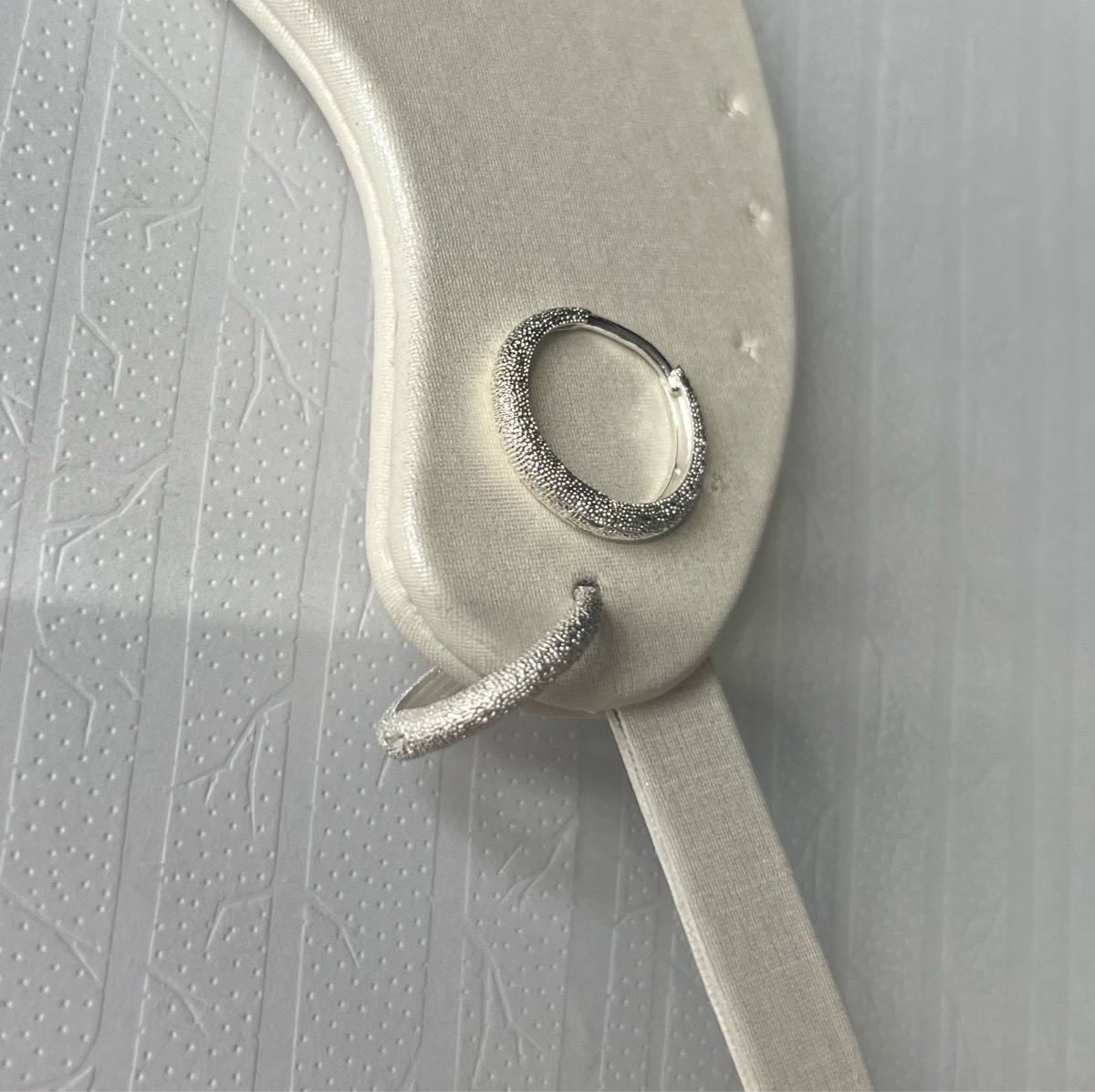 Stainless steel silver hoop earrings