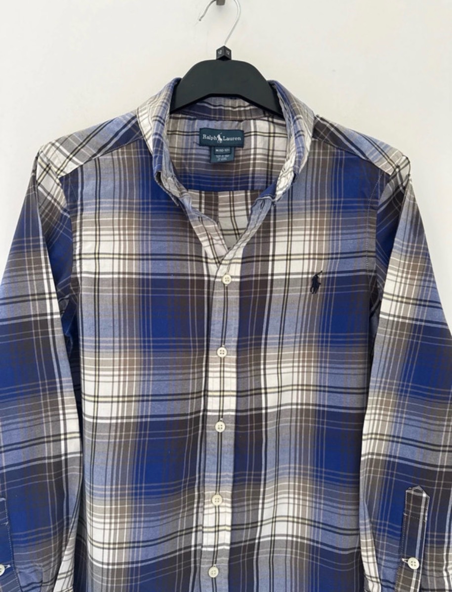 Polo Ralph Lauren Check Shirt - Boys M Age 10-12