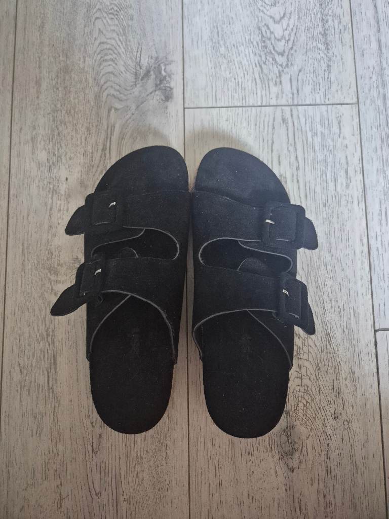 Refresh Black Faux Suede Platform Espadrilles EU39 Size 6