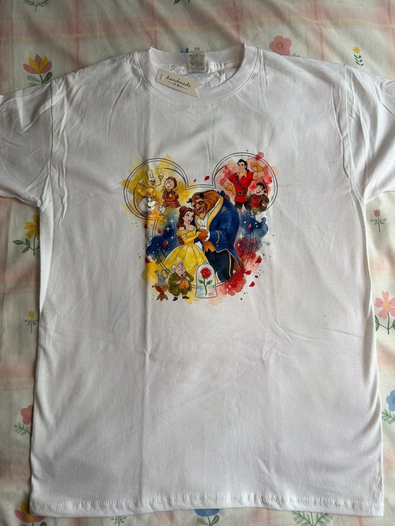 Disney Princess Beauty and the Beast cute tshirt