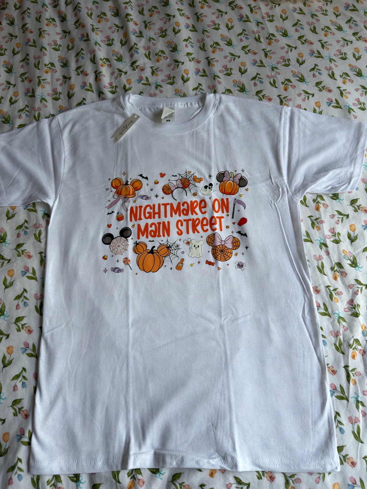 Disney nightmare on main street halloween tshirt mickey mouse