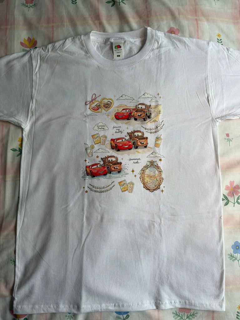 Disney Cars Lightning McQueen and Tow Mater cute tshirt