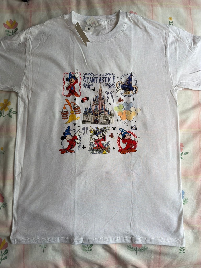 Disney Mickey Mouse Sorcerer Fantasmic cute tshirt