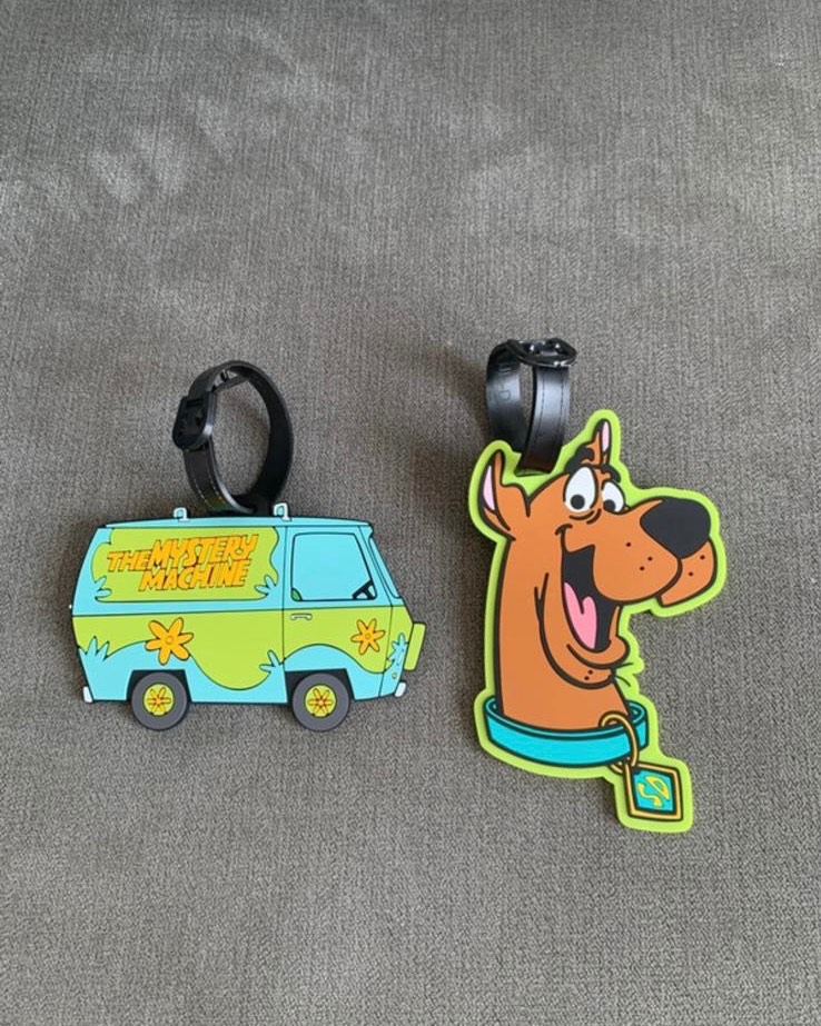 Scooby Doo luggage tag set of 2