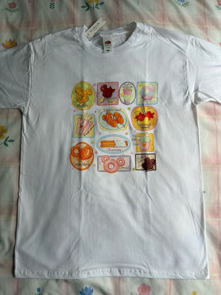 Disney snacks cute tshirt
