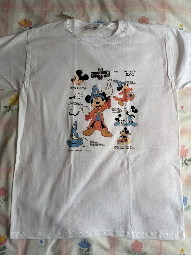 Disney Mickey Mouse Fantasmic Sorcerer cute tshirt