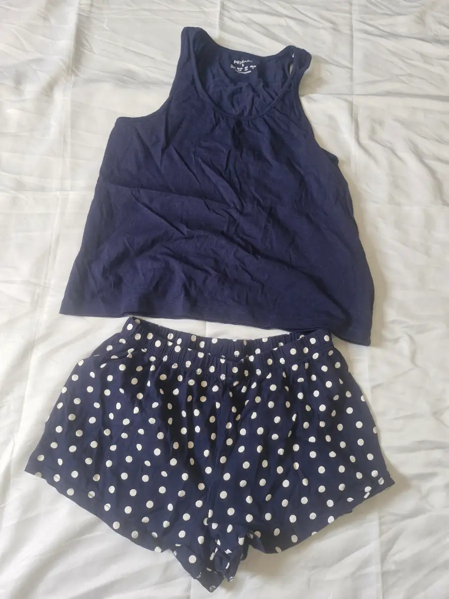 Primark ladies navy pjs size small great condition