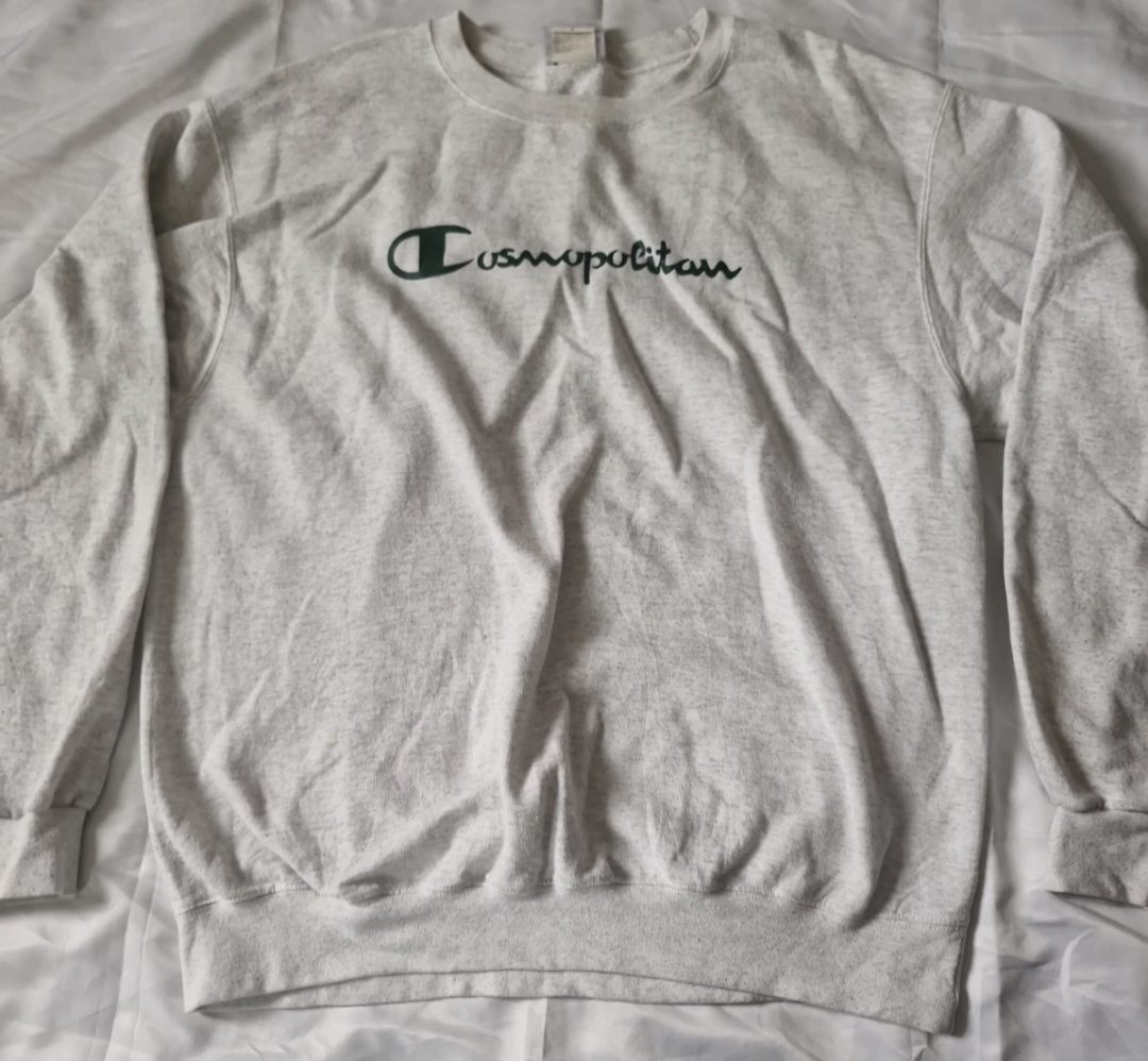 Champion Cosmopolitan Graphic Sweatshirt Heather Grey Size Large