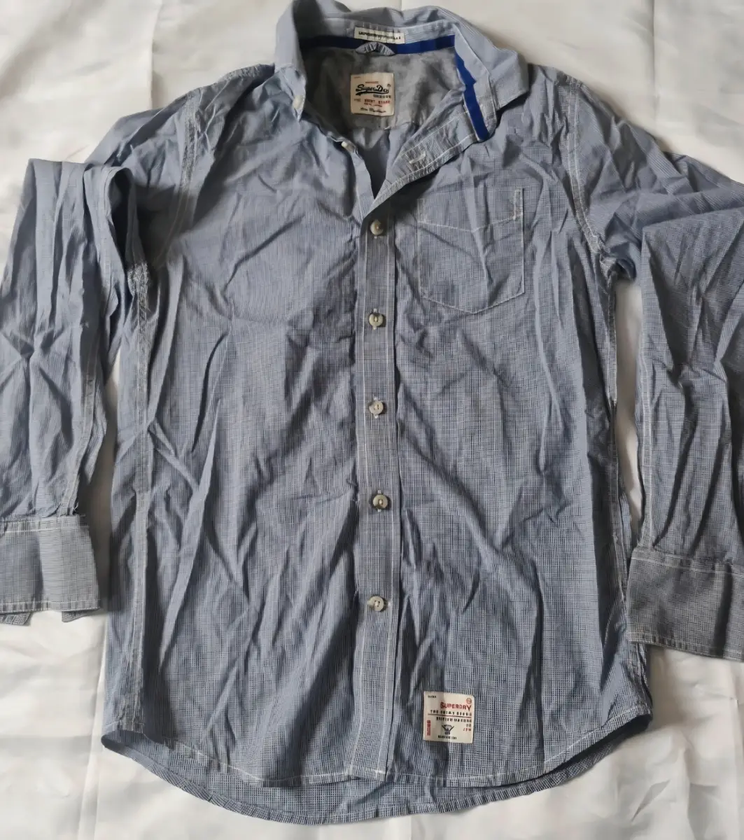 Superdry mens checked shirt size medium great condition