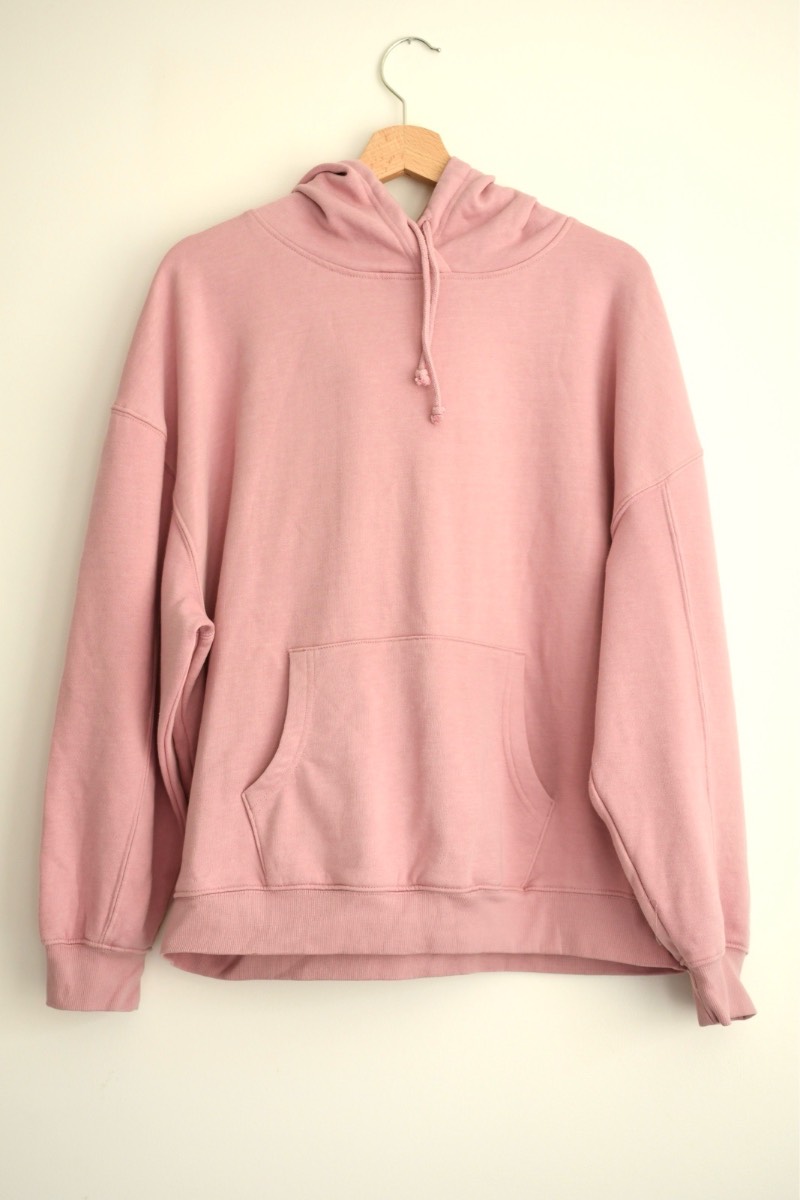 Primark Cares Pink Oversized Hoodie XS UK 6 8 Casual Pullover