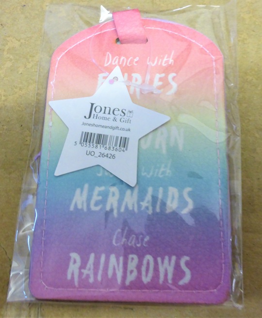 Rainbow Fairies, Unicorn & Mermaid Luggage Tag ID Travel Suitcase Address Label