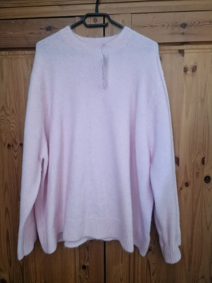 Pink fur jumper