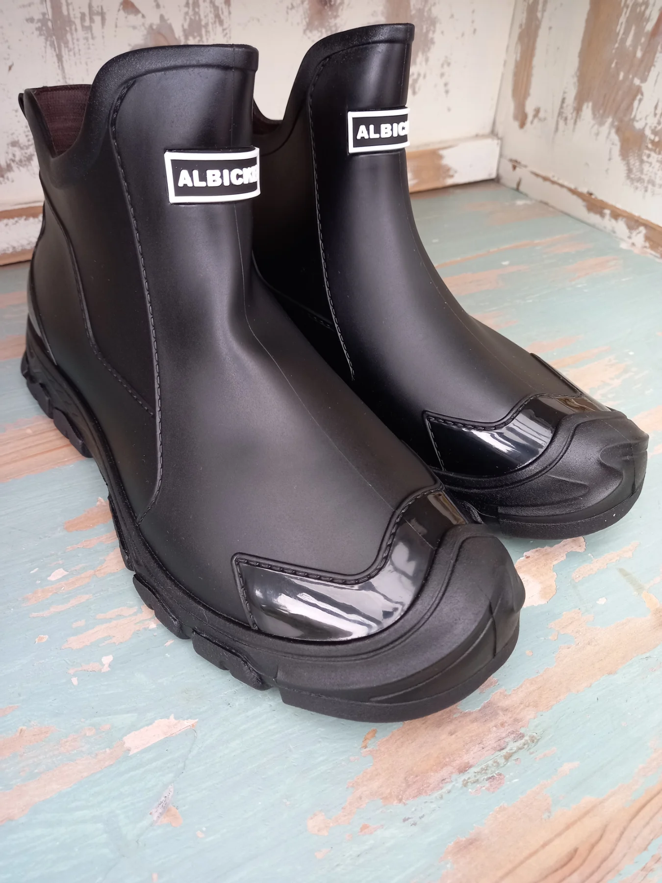 Waterproof Ankle Boots Black Rubber NEW Unisex