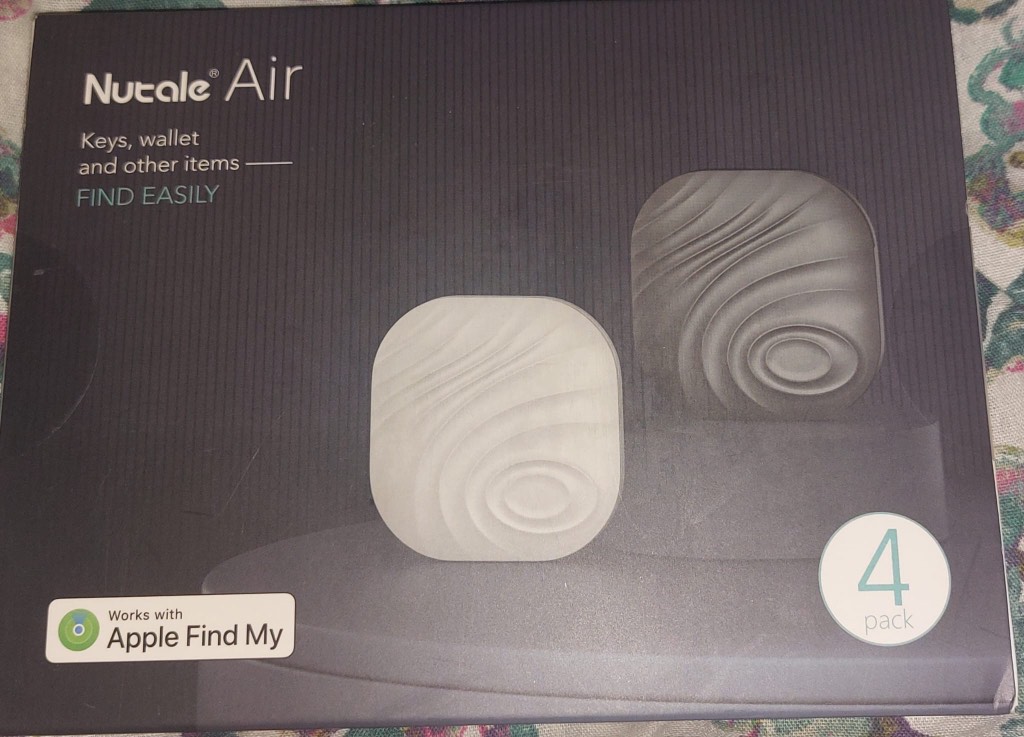 Nutale Bluetooth Tracker 4 Pack – Key Finder Item Locator – Works with Apple Only, NOT Android