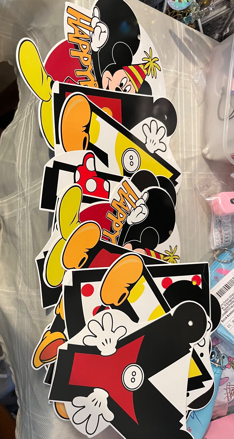 3 Disney birthday banners