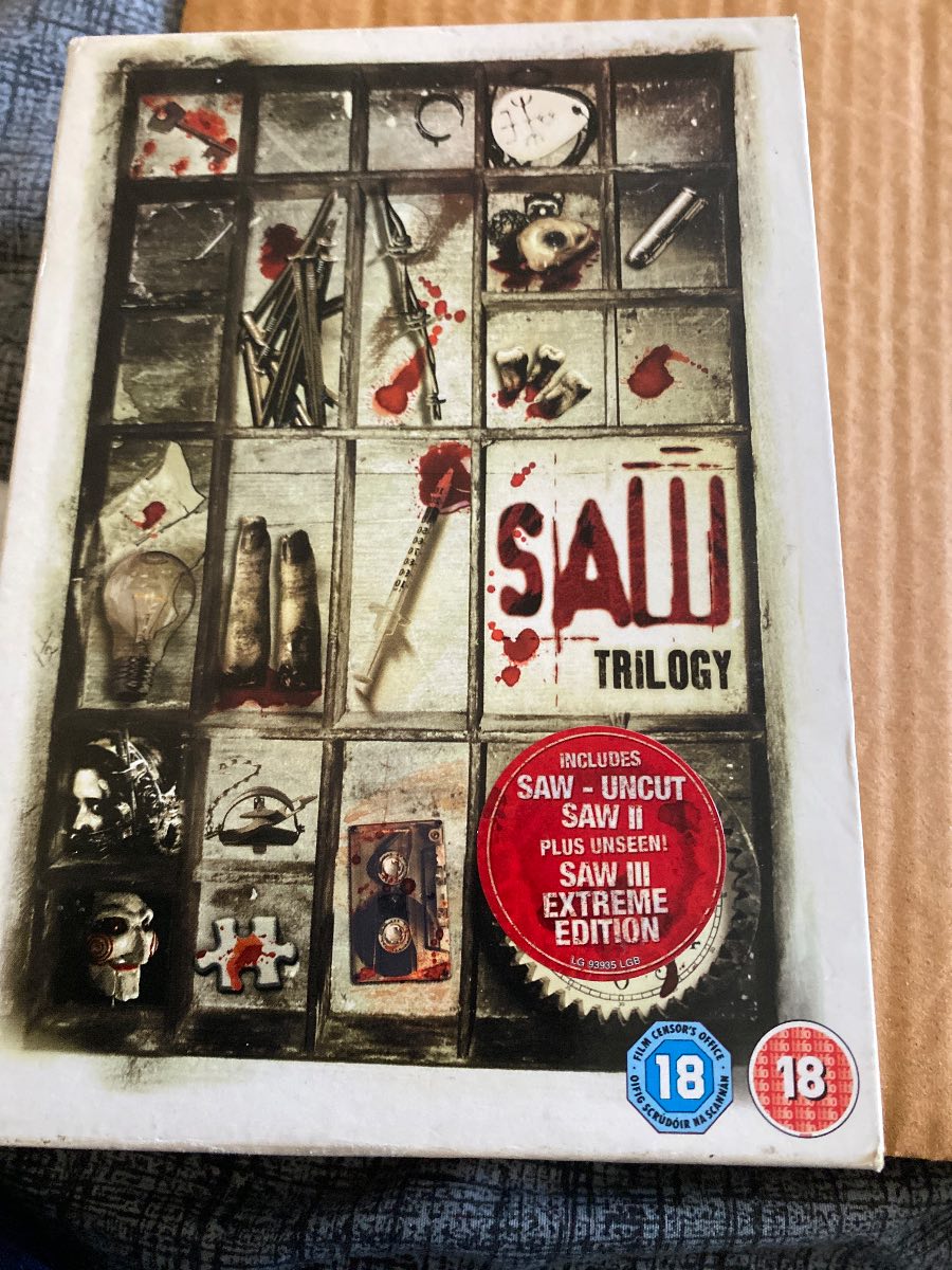 Saw trilogy dvd’s