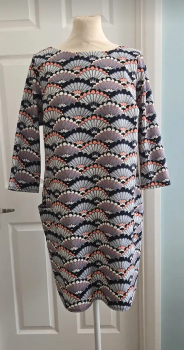 Dorothy Perkins Fan Pattern Dress Size 16