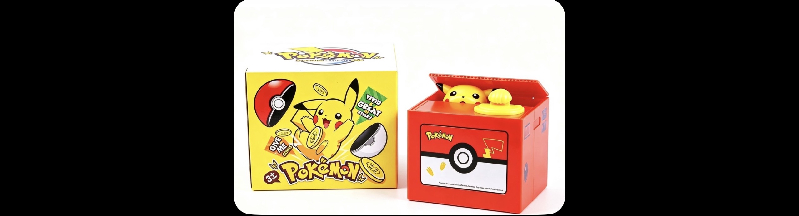 Pokemon Piggy Bank Action Figure Pikachu Anime Cartoon Electronic Stealing Coin