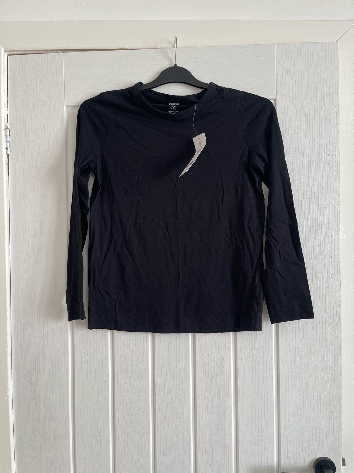 F&F black basic long sleeve T-shirt size 6