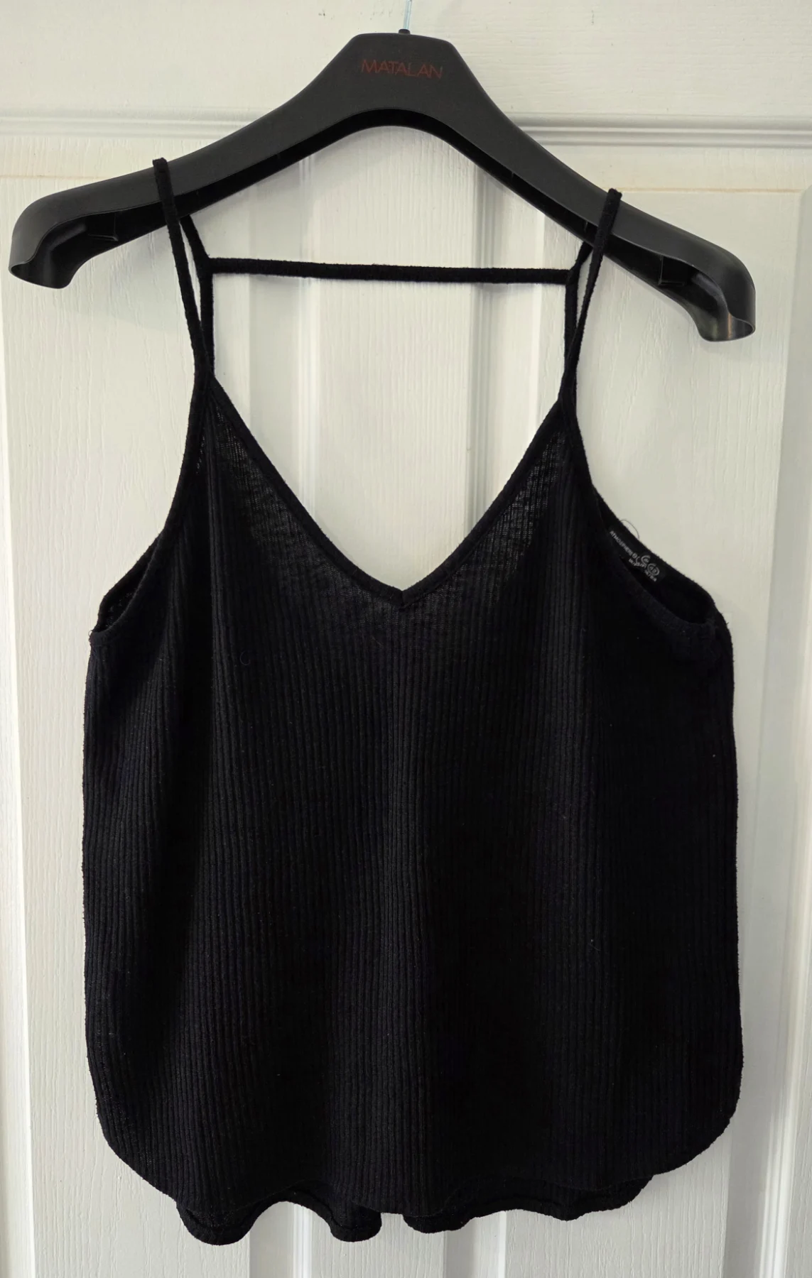 Atmosphere Primark Strappy Black Woolly Top Size UK16